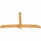 Ekena Millwork Bellingham Rough Sawn Timber Gable Bracket, Western Red Cedar, 108"W x 58"H x 6"D x 6"F, 13/12 Pitch GBW108X58X0606BEL00RWR - alternate 2
